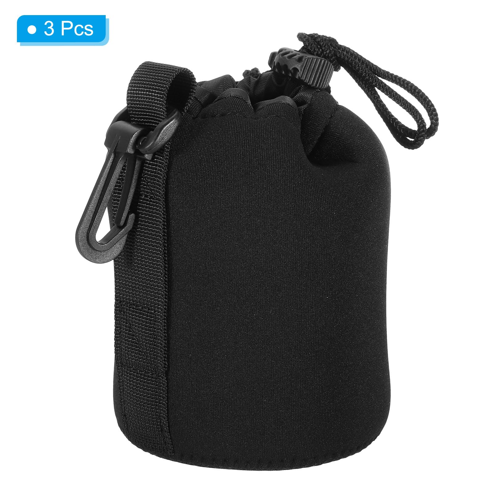 **PATIKIL 3-Pack Neoprene Camera Lens Pouch - 3.3