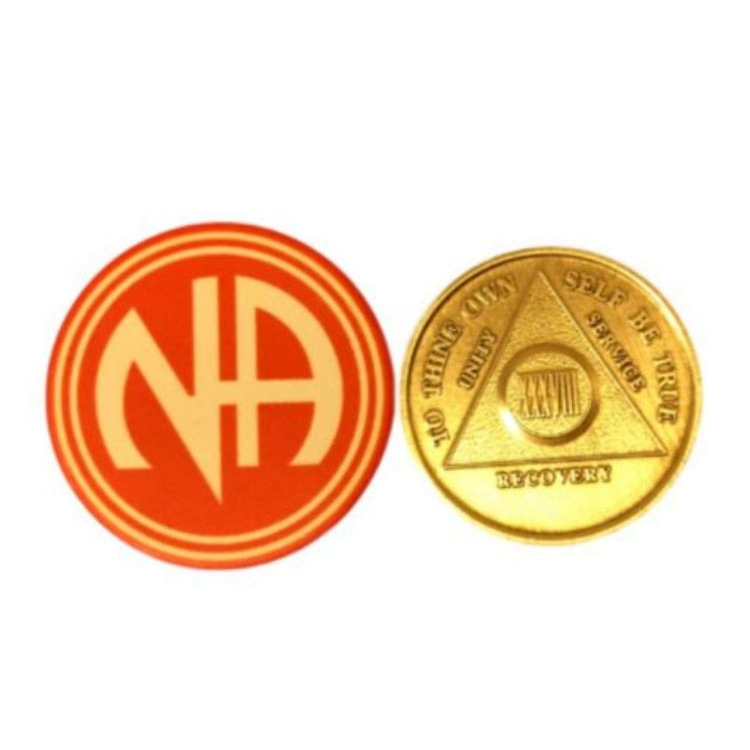 Narcotics Anonymous NA 30 Day Sobriety Chip - Commemorative Recovery Token for 12 Step Programs, AA Medallion - Perfect Gift for Clean & Sober Milestones (Home Meetings, Support Groups, Personal Motivation)