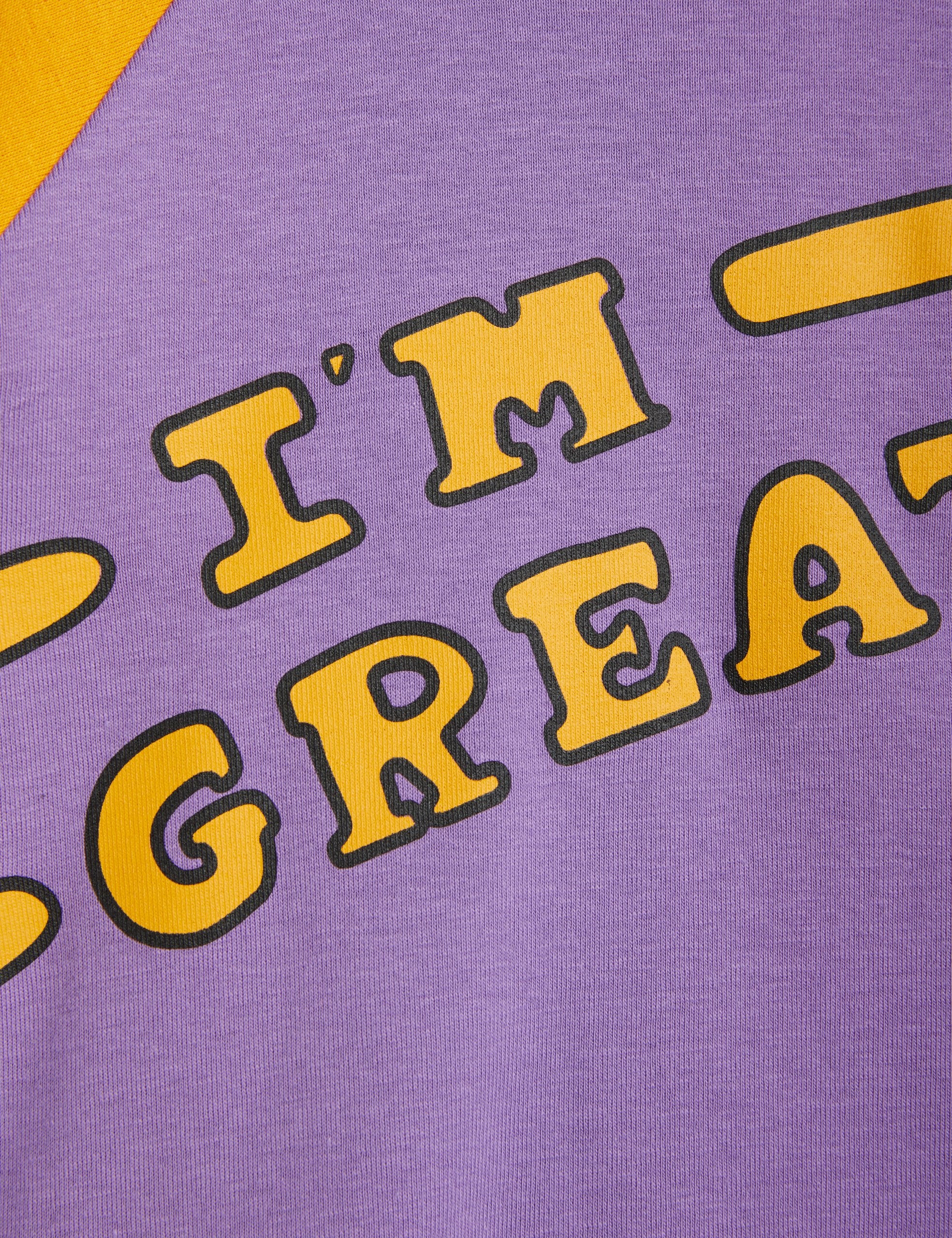 Mini Rodini I Am Great Short Sleeve Tee - Soft Cotton Kids T-Shirt for Playdates & Everyday Wear