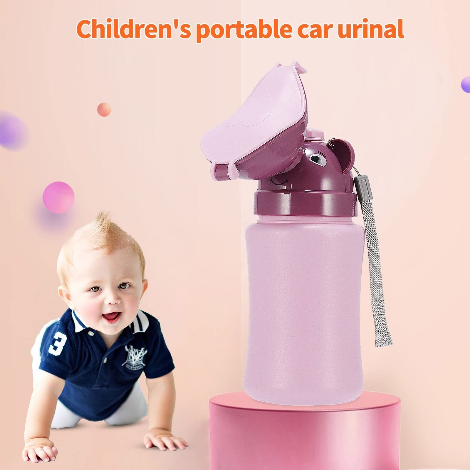Portable Toddler Travel Potty for Boys & Girls - Lightweight & Convenient for Camping, Road Trips, Airplane & Train Travel - Outdoor Toilet Training Solution (Pink) - Perfect for Road Trips, Camping & Emergency Use