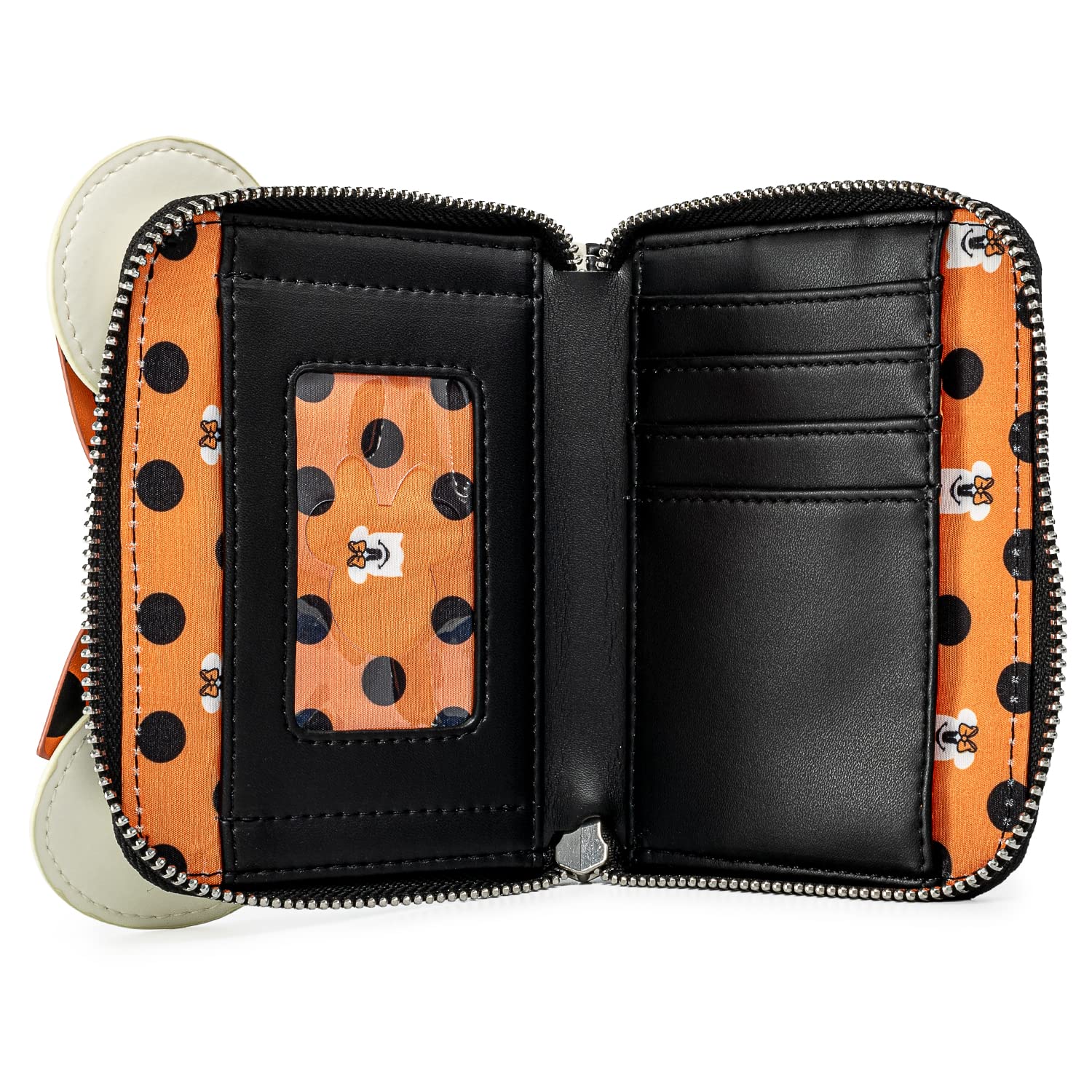Loungefly Disney Ghost Minnie Glow in the Dark Wallet - Cute Collectible Crossbody Bag for Halloween, Cosplay, and Disney Fans