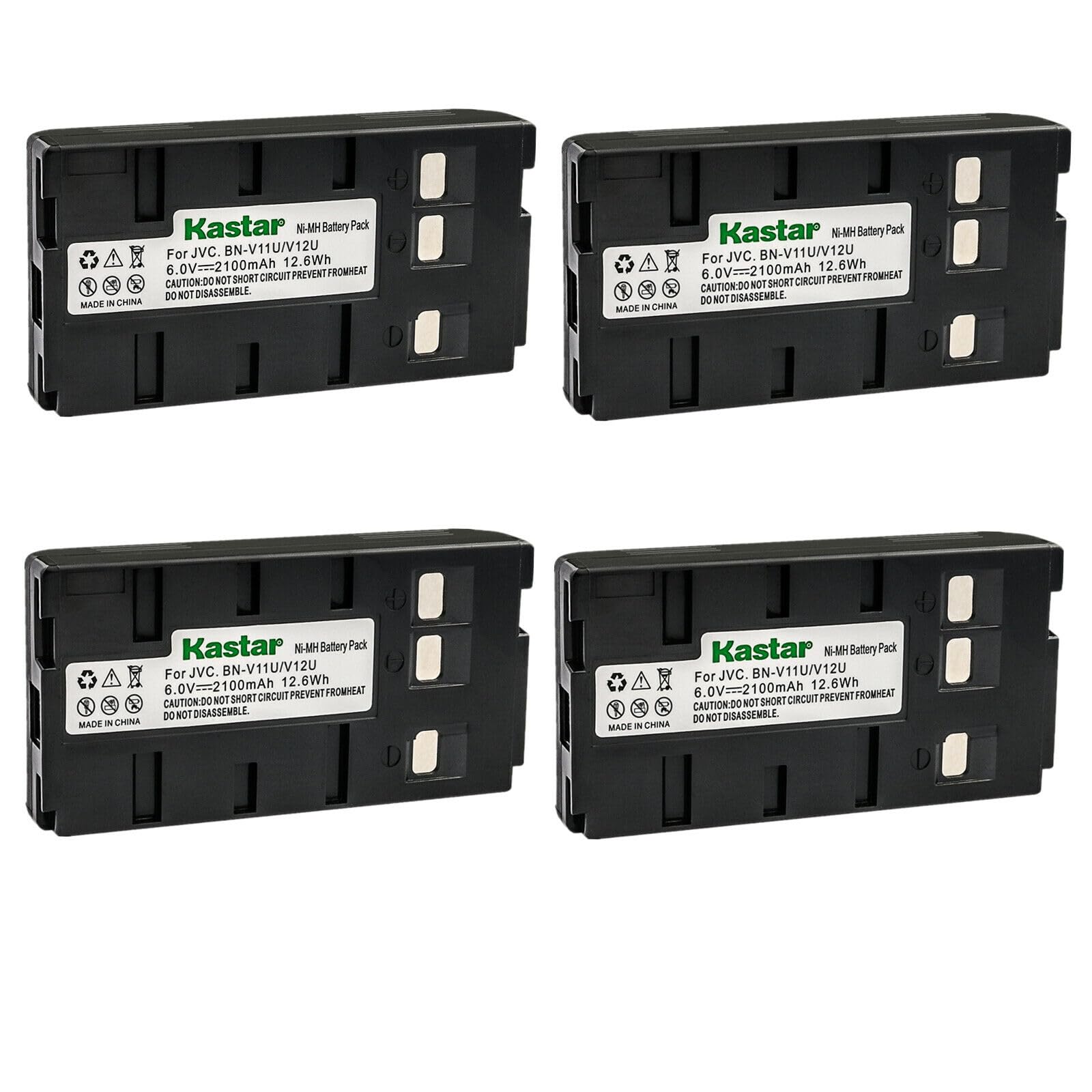Kastar 4-Pack Replacement Battery for JVC Camcorders - Compatible with GR-AX610U, GR-AX640U, GR-AX650U, GR-AX655, GR-AX655U, GR-AX7U, GR-AX70, GR-AX70U, GR-AX700U, GR-AX710U, GR-AX720, GR-AX720U, GR-AX730U, GR-AX74U, GR-AX75U, GR-AX750U - Perfect for Travel, Vlogging, and Professional Video Recording