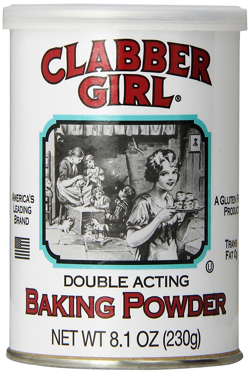 Clabber Girl Double Acting Baking Powder - 8.1 oz | Aluminum-Free Baking Powder for Cakes, Cookies & Bread | Perfect for Baking at Home or Professional Use