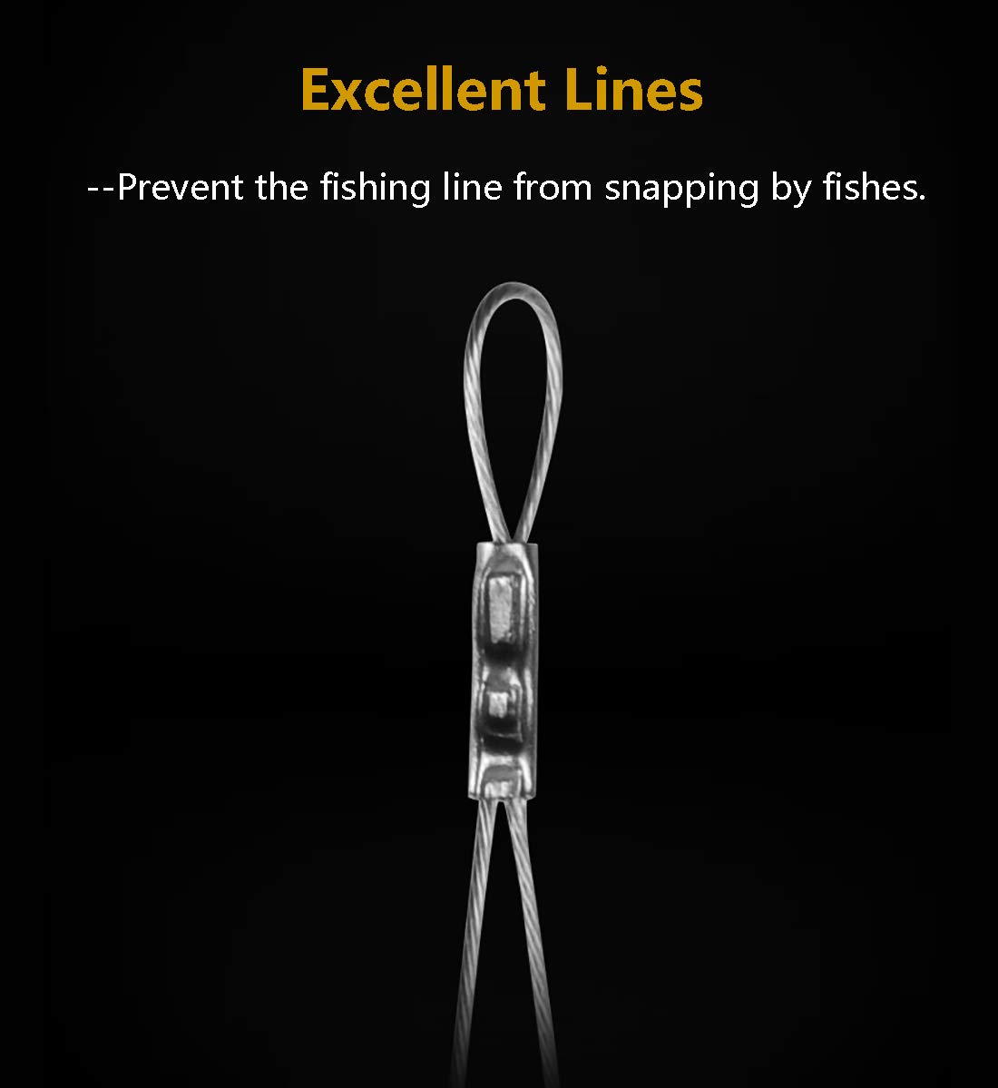 Premium Fishing Hooks and Wire Leaders - High Strength Saltwater & Freshwater Fishing Rigs for Bass, Trout, and Catfish - Ideal for Shore Fishing, Boat Angling, and Ice Fishing Adventures