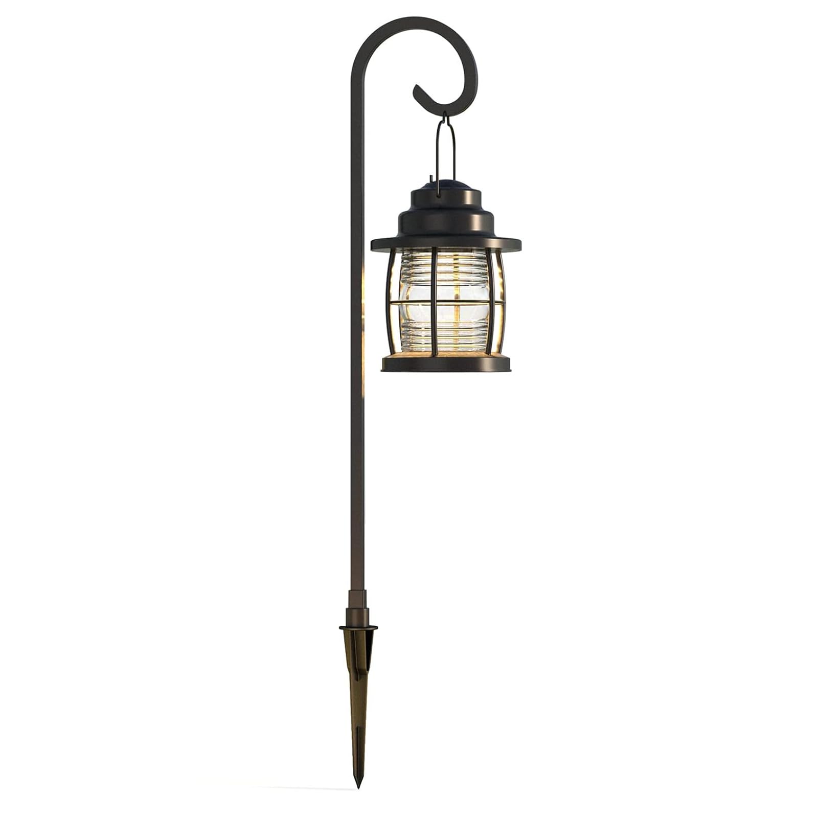 Malibu Harbor Collection LED Pathway Light - Low Voltage Landscape Lighting for Driveway, Yard, Lawn & Garden | Dual Use Shepherd Hook Hanging Lights | Perfect for Outdoor Walkways, Patios & Garden Borders (Model 8422-4110-01)