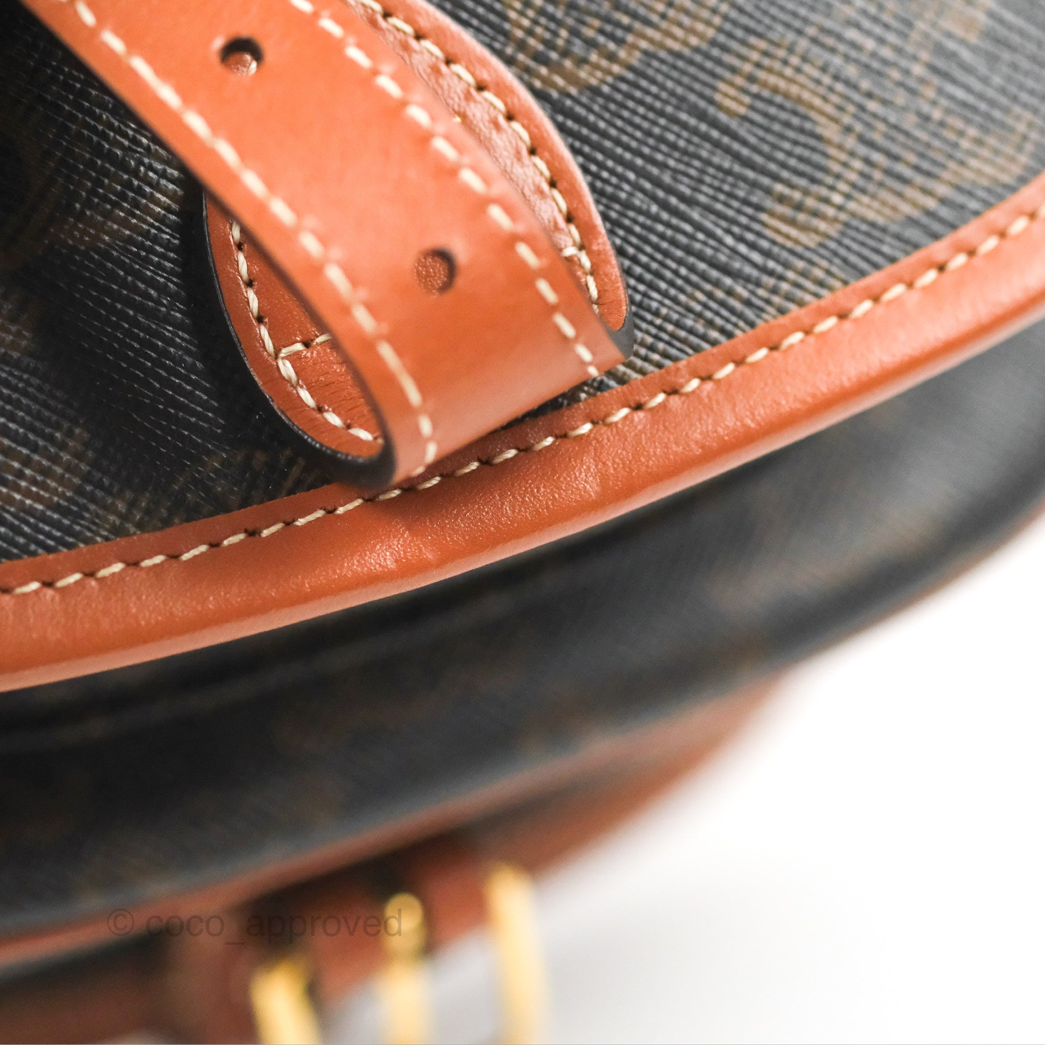 Celine Medium Triomphe Canvas Folco Bag in Tan - Luxury Crossbody Handbag for Women, Perfect for Work, Travel & Everyday Use