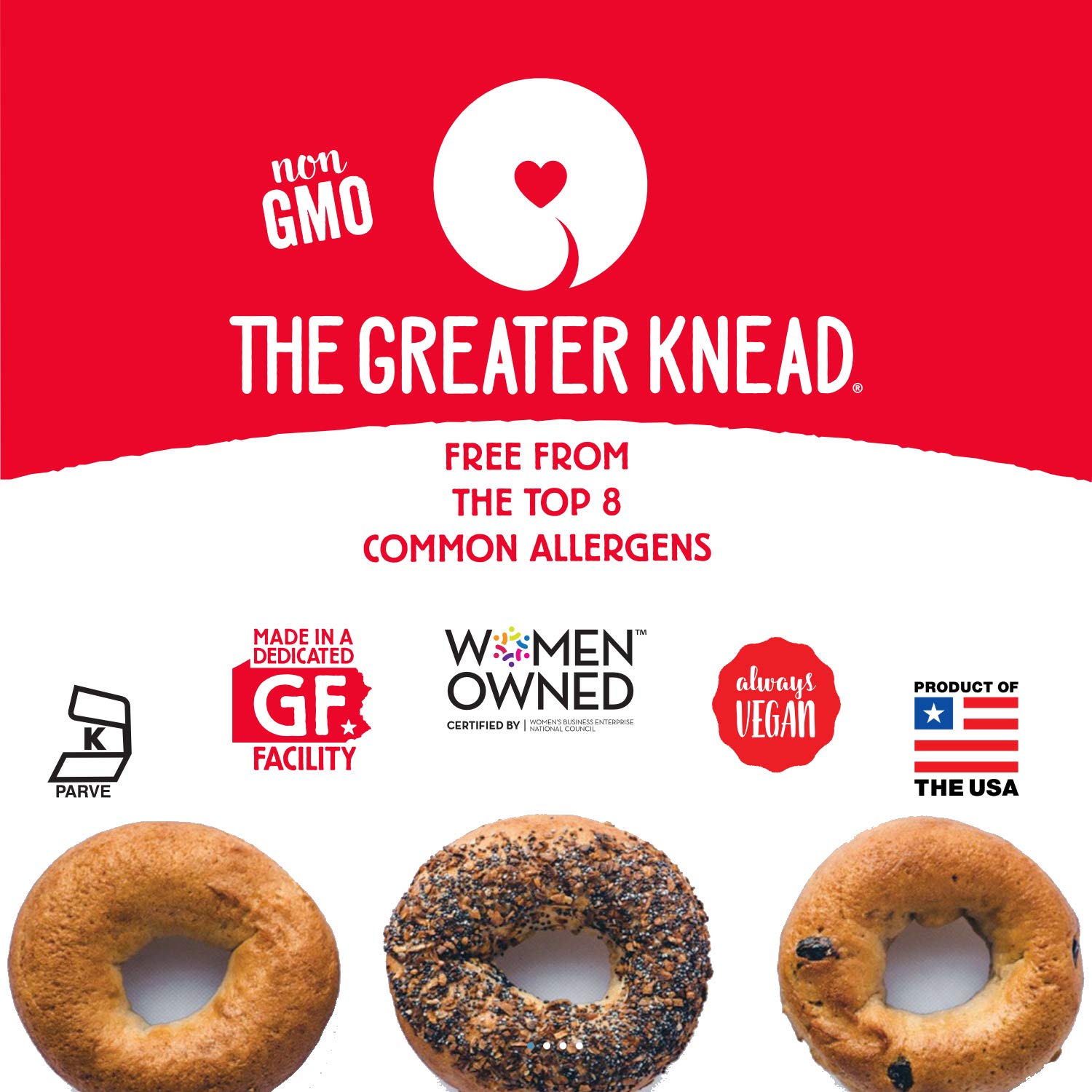 Greater Knead Gluten Free Bagel Chips - Plain Flavor | Vegan, Non-GMO, Wheat Free, Nut Free, Soy Free Snacks (1 Pack) | Perfect for School Lunches, Parties & Healthy On-the-Go Snacking