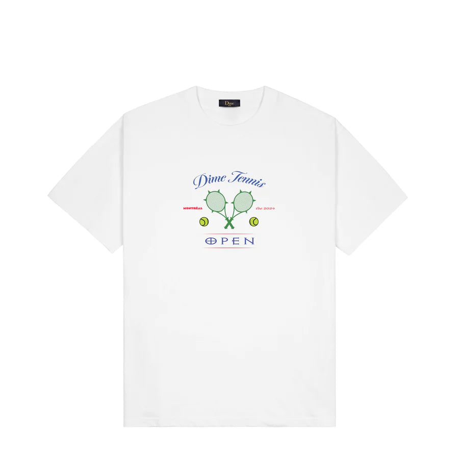 Dime Court T-Shirt for Men & Women - Premium Cotton Crewneck Tee (White) - Casual Wear, Street Style, Gym & Everyday Outfits