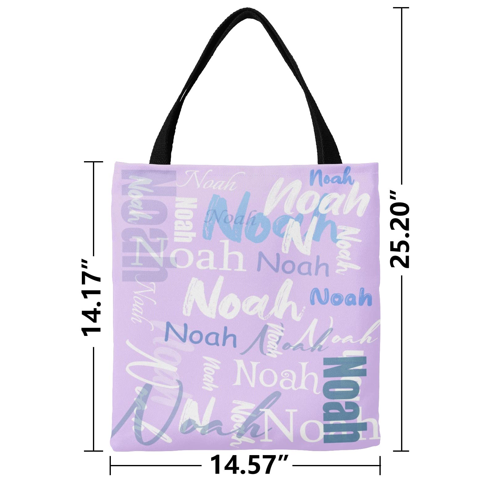 Custom Personalized Tote Bags for Women - Monogrammed Name Tote Bag Gift for Birthday, Christmas, Valentines Day - Perfect for Shopping, Beach & Everyday Use