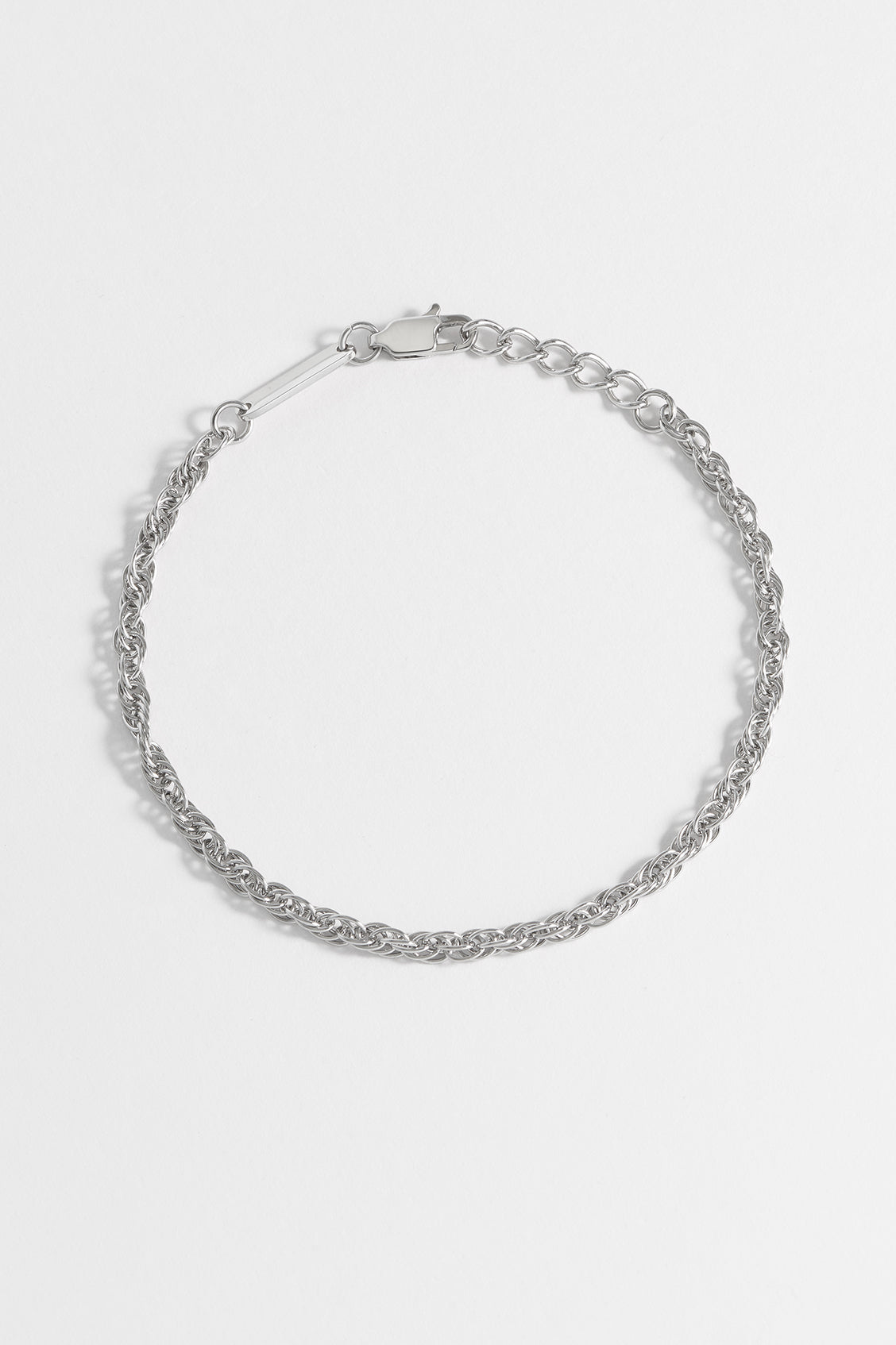 Stylish Men's Rope Chain Bracelet - 14K Gold Plated Stainless Steel Adjustable Link Bracelet for Men - Perfect for Casual Wear, Date Nights & Gifts