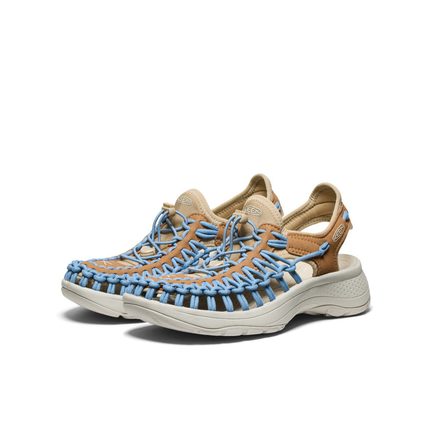 Women's UNEEK Astoria Sandals | Chipmunk/Faded Denim | Comfortable Outdoor Walking Shoes for Beach, Travel & Summer Activities