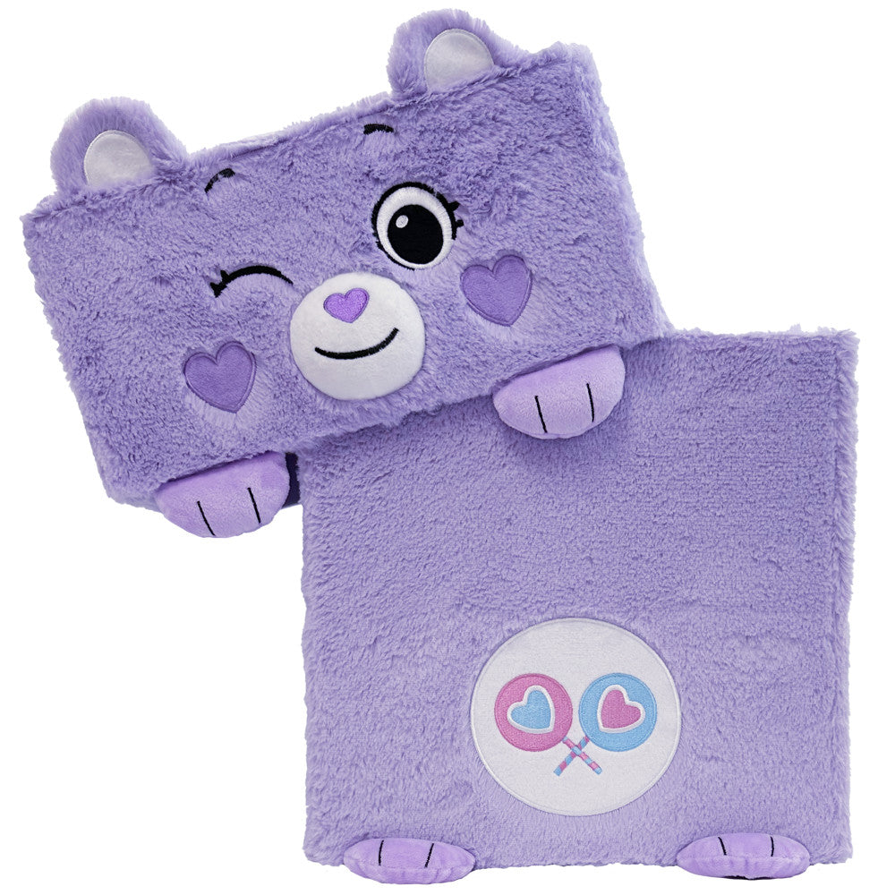 Care Bears Share Bear 12-Inch Purple Themed Storage Bin for Kids' Room Organization & Toy Storage - Perfect for Bedroom, Playroom, and Nursery Decor