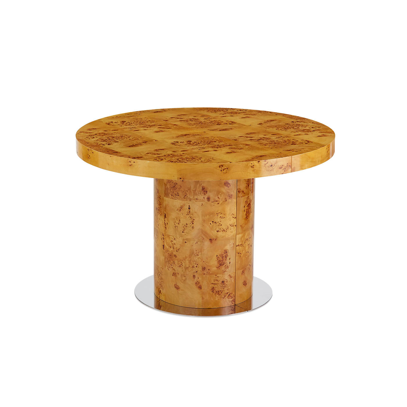 Round Extendable Dining Table - Expandable Bond Round Table for 4 to 8 People - Perfect for Small Spaces, Family Dinners & Entertaining Guests