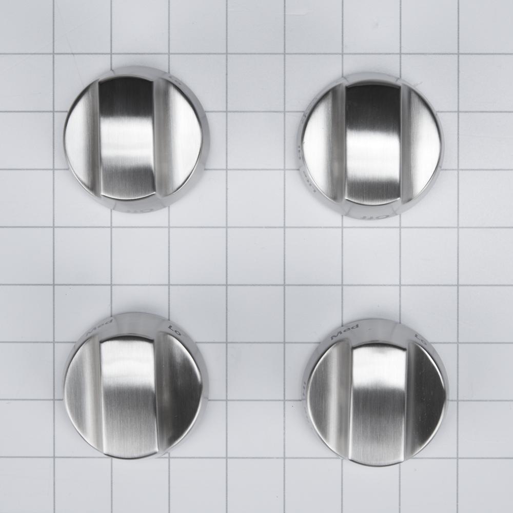 Amana W10231702 Premium Range Stove Knob Kit - Replacement Parts for Gas & Electric Stoves, Ovens (Set of 4) - Perfect for Kitchen Upgrades & Appliance Repair