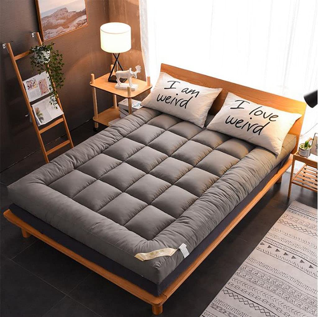 Wemune Thickened Foldable Futon Mattress - Twin Size Floor Mattress & Tatami Sleeping Pad for Adults & Kids | Portable Roll-Up Sofa Bed for Dorm, Camping, Guest Room & Home Office Nap