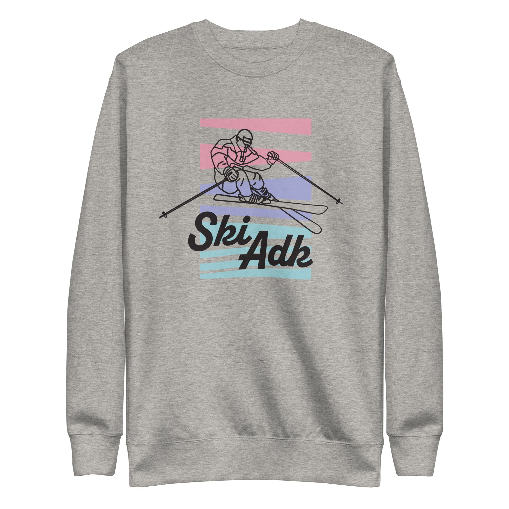 SkiADK Crew Sweatshirt for Men & Women - Cozy Fleece Pullover with Classic Fit - Perfect for Winter Sports, Skiing, Snowboarding & Casual Wear