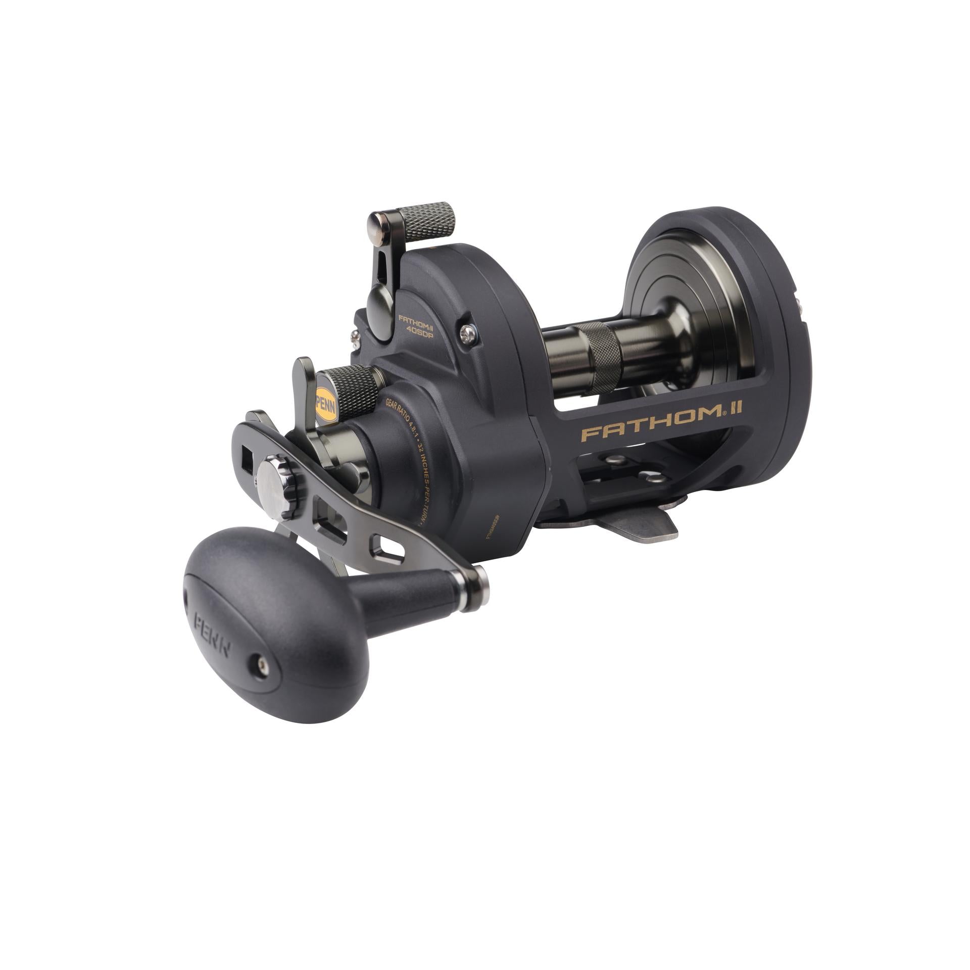 PENN Fathom™ II Star Drag Conventional Fishing Reel - Saltwater & Freshwater Fishing Gear for Offshore, Surf, and Boat Anglers