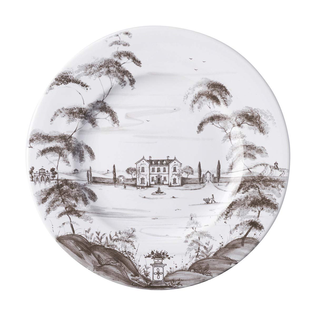 Juliska Country Estate Flint Dinner Plate - Elegant Stoneware for Fine Dining, Dinner Parties & Everyday Use
