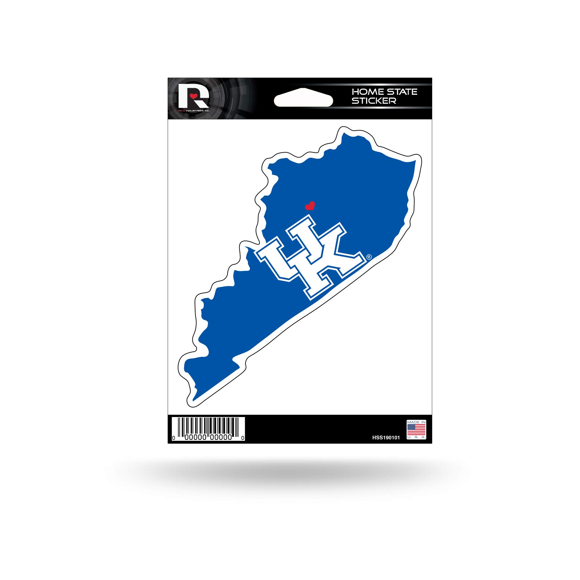 Rico Industries Kentucky Wildcats Home State Sticker - Officially Licensed NCAA Decal for Cars, Laptops & Water Bottles - Show Your Wildcat Pride Anywhere!