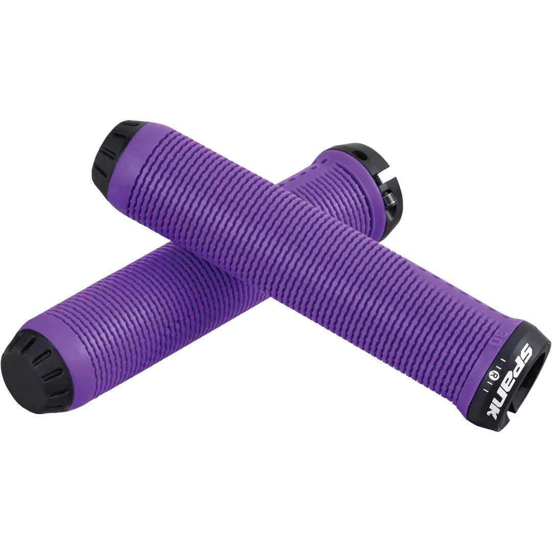 Spank Spike Grip 30 - Premium Bike Handlebar Grips for Mountain & Road Bikes - Non-Slip Comfortable Cycling Accessories for Men Women - Perfect for Trail Riding, Commuting & Urban Cycling