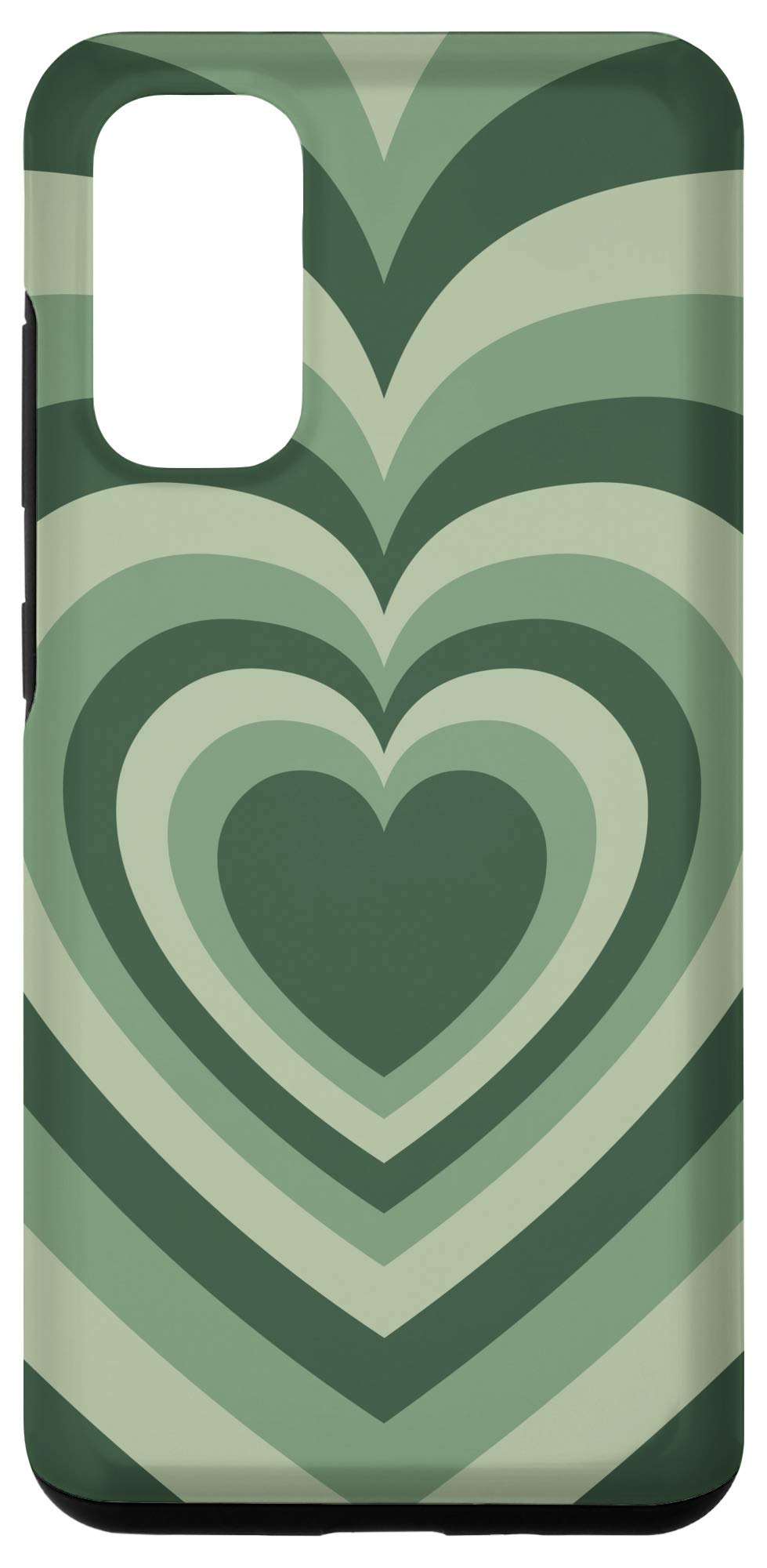 Galaxy S20 Case Sage Green Coffee Heart Latte Design - Perfect for Coffee Lovers & Galaxy S20 Protection - Great for Daily Use, Work, and Travel