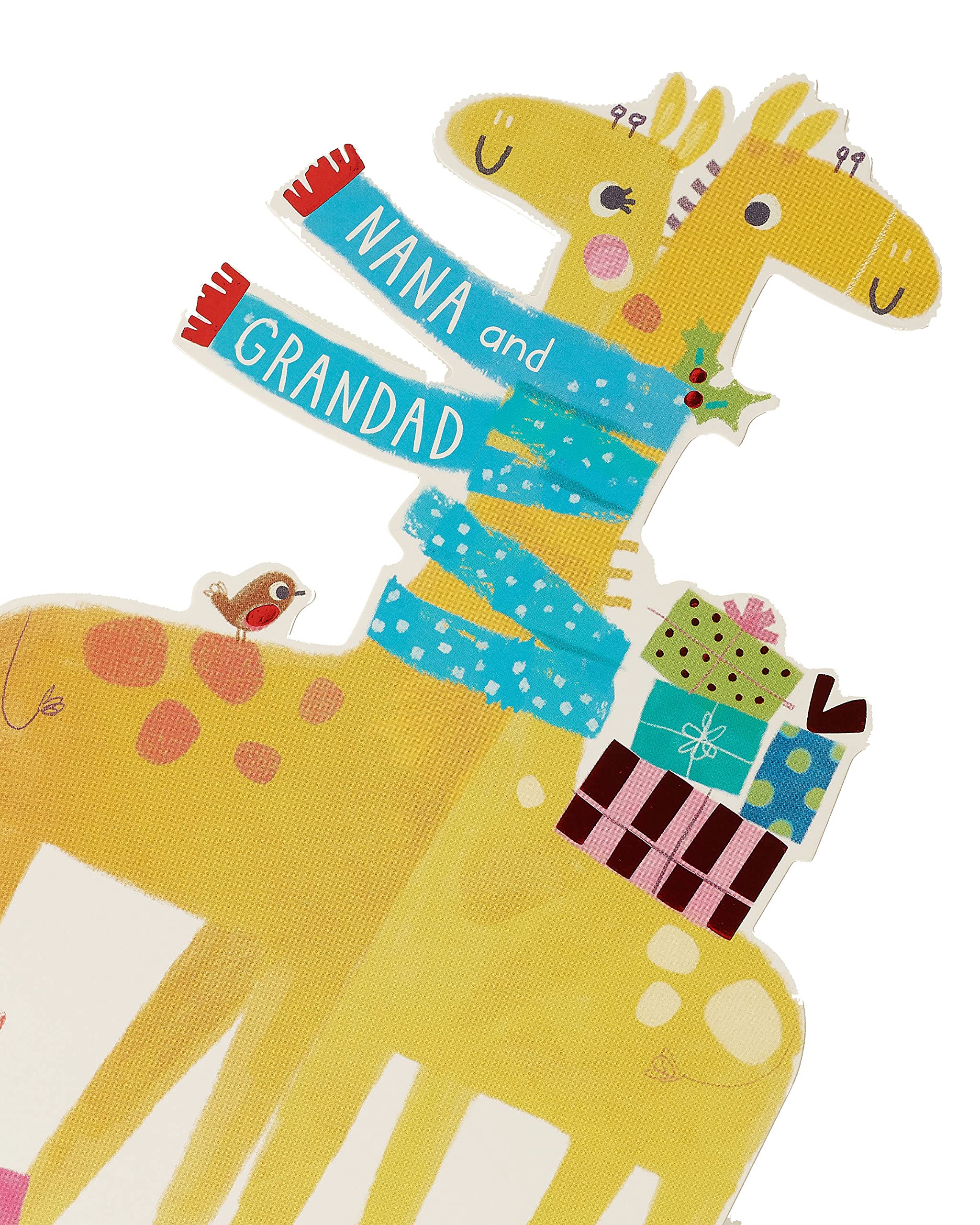 UK Greetings Christmas Card for Grandparents - Festive Holiday Card for Nana & Grandad - Thoughtful Christmas Gift from Grandchild - Perfect for Family Celebrations & Holiday Wishes