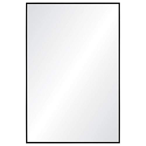 MAKLAINE Authentic Eclectic Decorative Mirror in Matte Black - Vintage Wall Mirror for Living Room, Bedroom & Entryway Decor