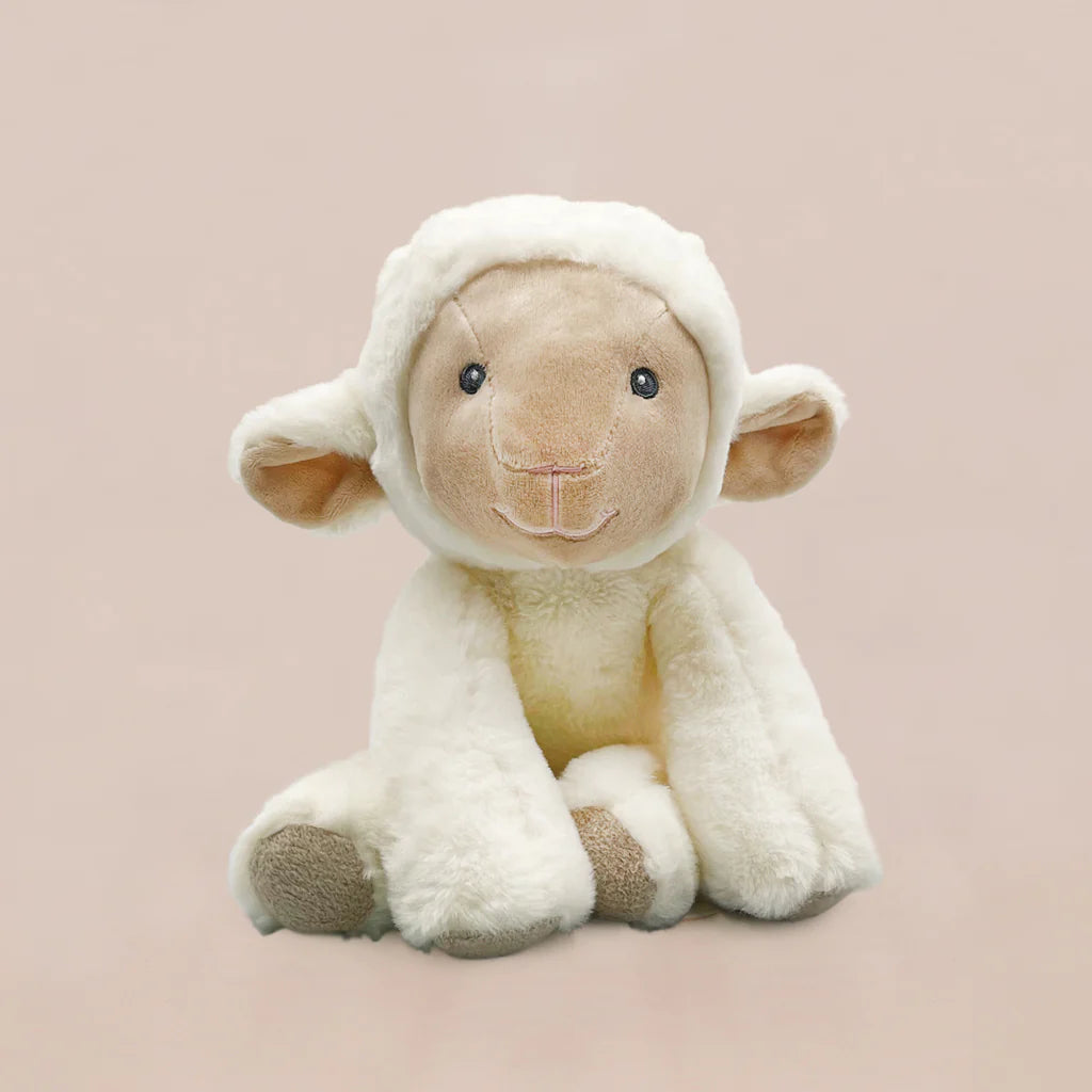 Lamb & Bouquet Welcome Baby Box - Newborn Gift Set with Plush Toy & Floral Arrangement | Perfect for Baby Showers, Christenings & Nursery Decor | SKU: LBG1032