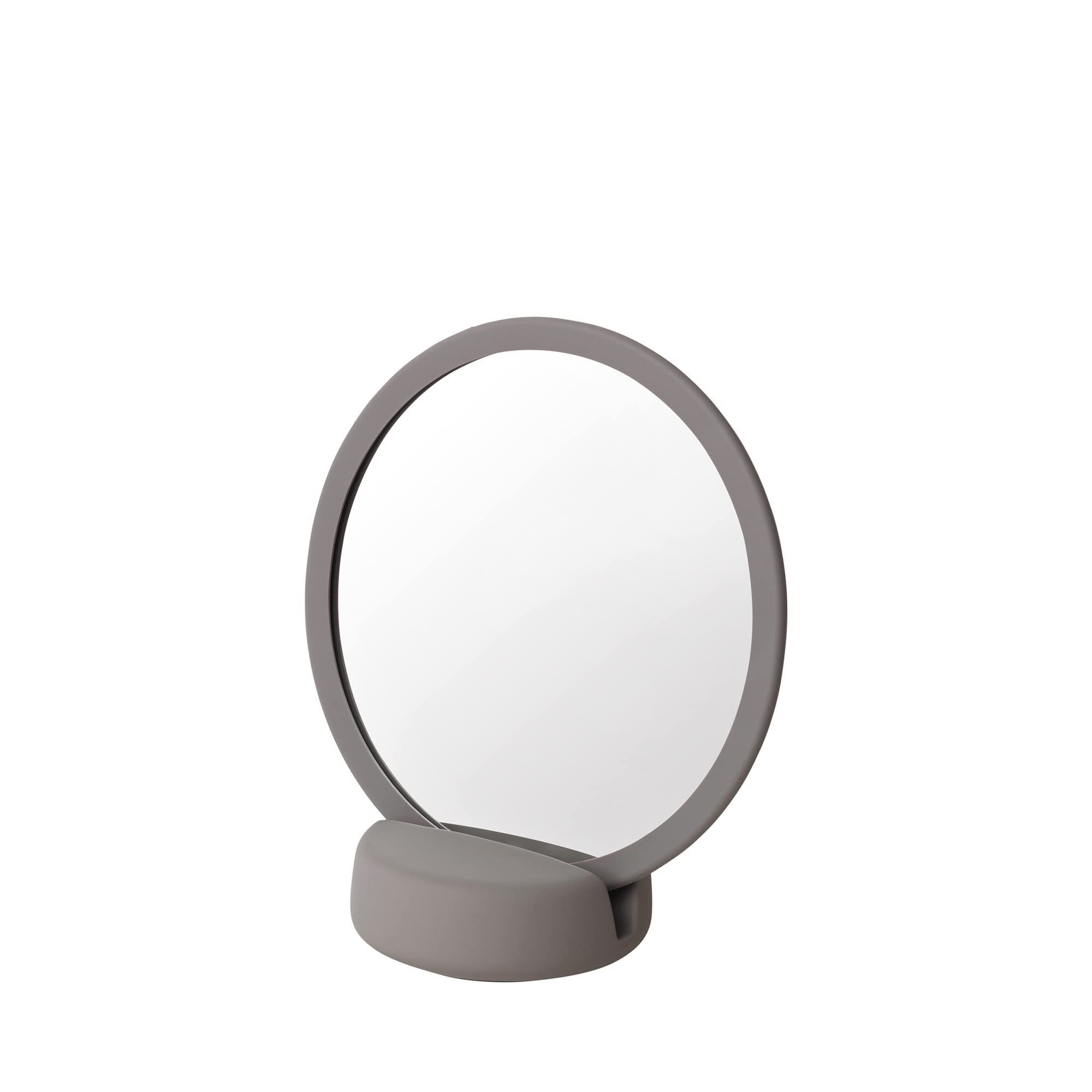 Blomus Sono Satellite Cosmetic Mirror - Grey, One Size, Silicone Ceramic Makeup Mirror for Bathroom & Vanity | Perfect for Travel & Home Use
