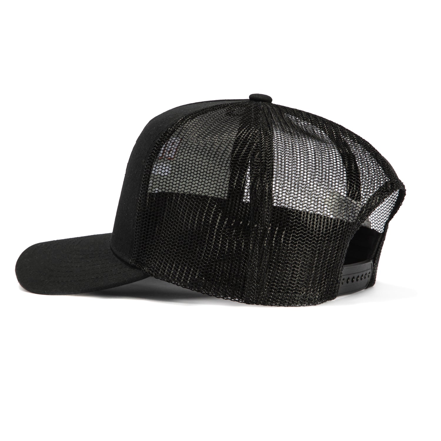 Brixton Redoubt Mesh Snapback Trucker Hat for Men & Women - Adjustable & Breathable Black Baseball Cap for Outdoor, Sports & Casual Wear