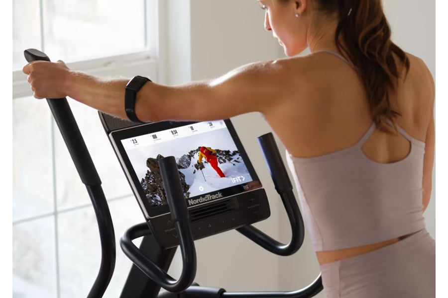 NordicTrack AirGlide 14i Elliptical Machine - Low Impact Cardio Workout Equipment for Home Gym | Perfect for Small Spaces & Full-Body Training | Summer Sale Discount