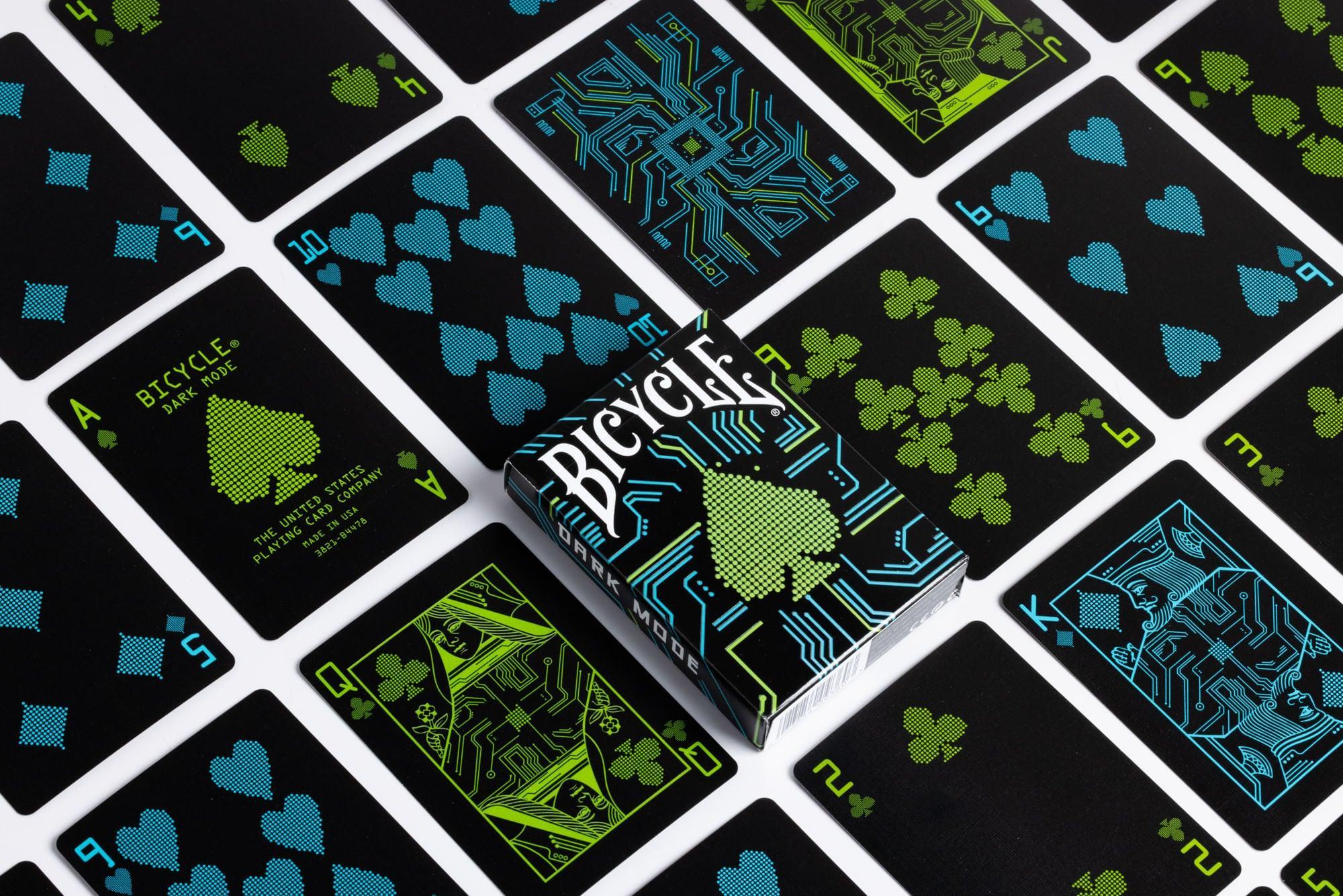 Premium Bicycle Dark Mode Playing Cards by USPCC - Perfect for Magic Tricks, Poker Nights & Cardistry Performances