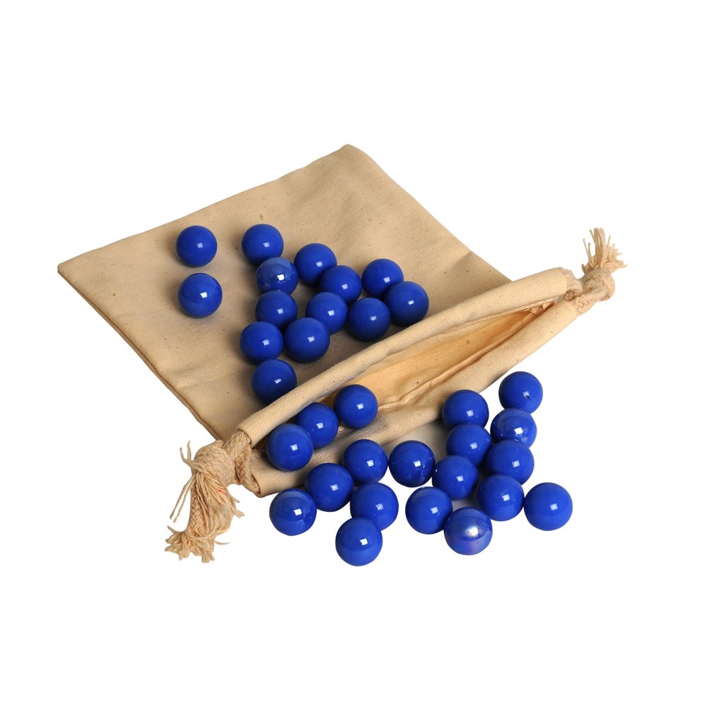 WE Games Replacement Glass Marbles for Solitaire Board Game - 50 Pack Classic Game Pieces for Marble Solitaire, Chinese Checkers & Board Games - Perfect for Family Game Night & Strategy Games