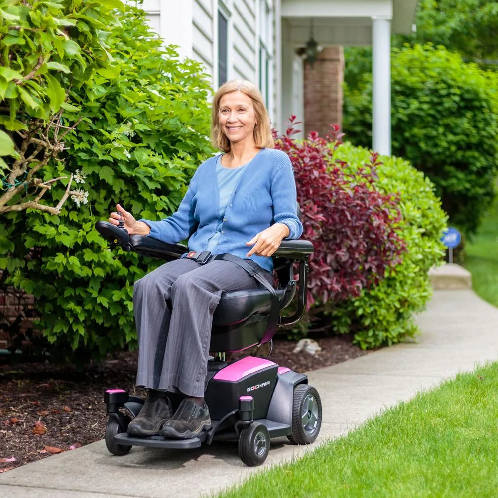 Pride Go Chair - Lightweight Portable Folding Mobility Scooter for Seniors & Adults - Perfect for Travel, Shopping & Outdoor Activities