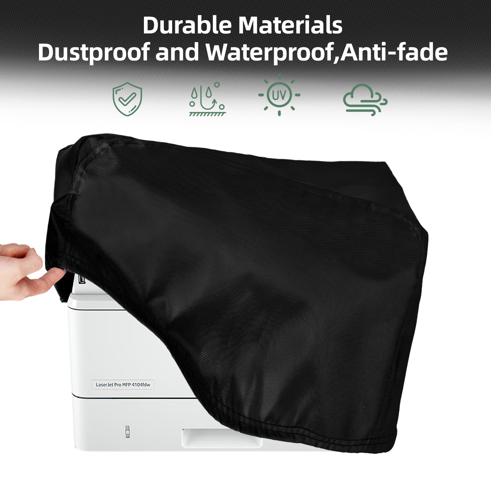 Waterproof Printer Dust Cover Compatible with HP Smart Tank 6001/7001/7301e/7602 Printers - 18 x 18 x 9 Inch - Perfect for Home & Office Printer Protection