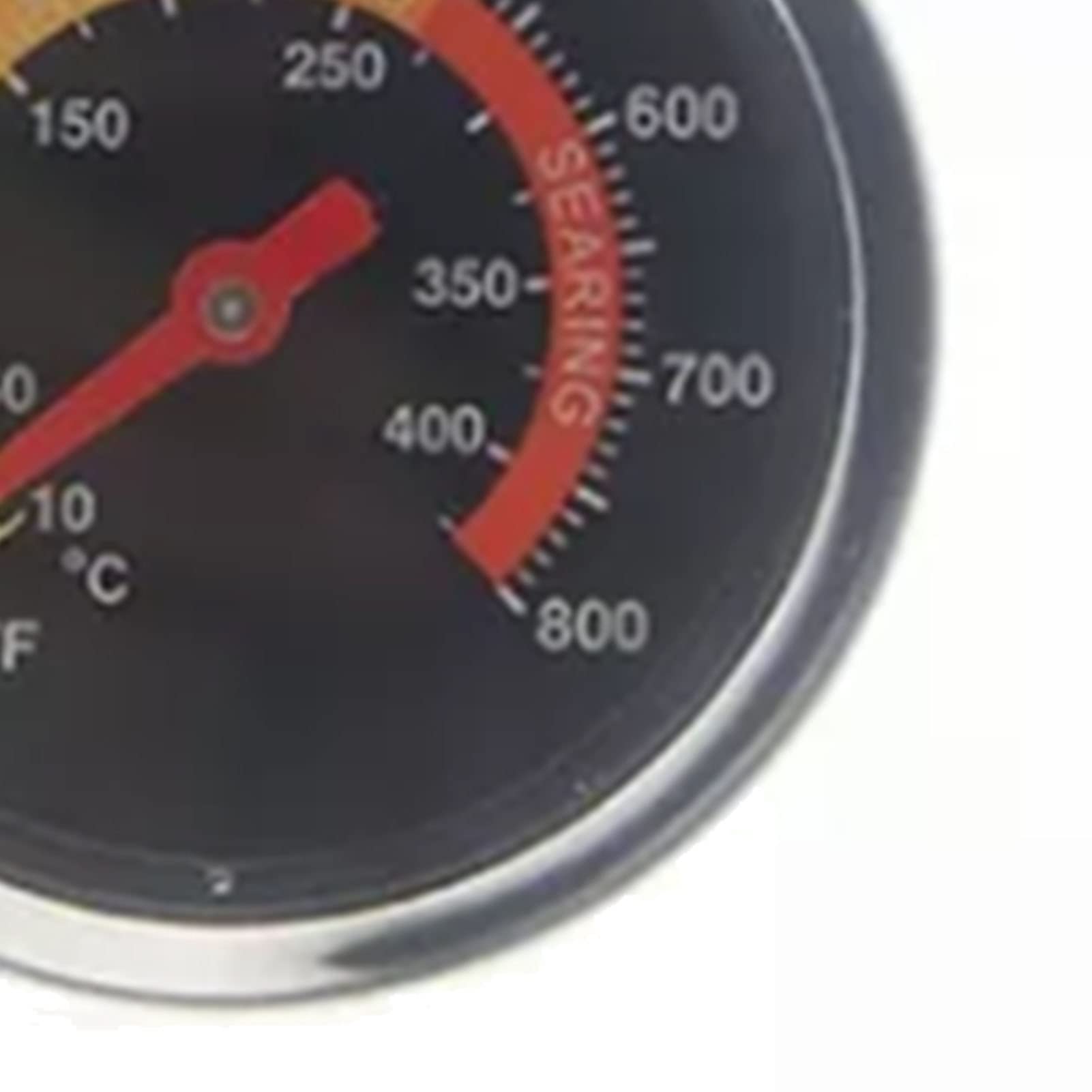 Professional Bimetal Grill Thermometer 50-400°C - Heavy Duty Metal Oven Thermometer for BBQ, Smoker, Baking & Roasting - Accurate Temperature Gauge for Kitchen, Camping & Outdoor Cooking