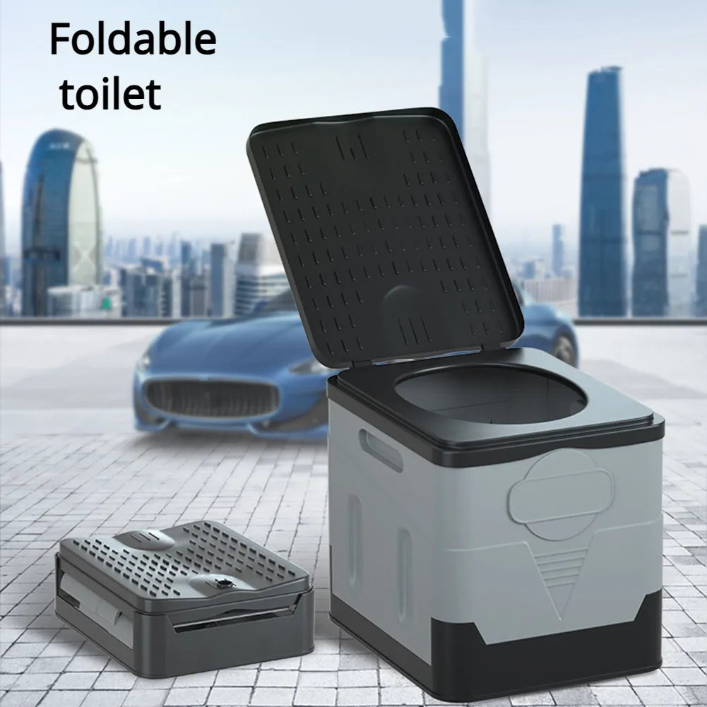 Portable Outdoor Toilet for Camping, Hiking & Travel - Lightweight Foldable Commode for RV, Emergency & Backpacking - Perfect for Outdoor Adventures, Road Trips & Emergency Preparedness