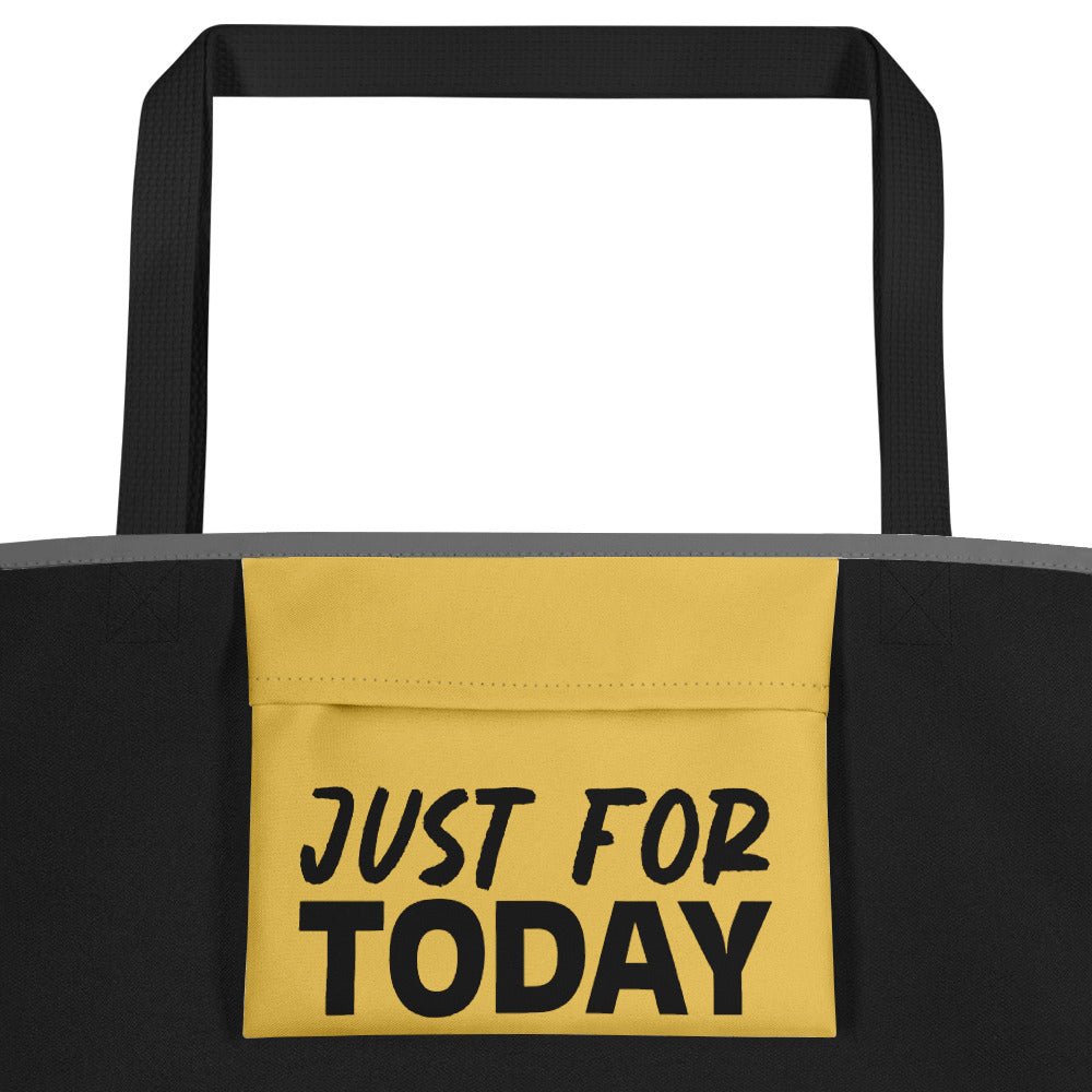 Sobriety Rocks All Over Print Tote Bag - Motivational Reusable Grocery Shopping Bag for Women, Recovery Support Gift - Perfect for AA Meetings, Beach Day & Daily Errands