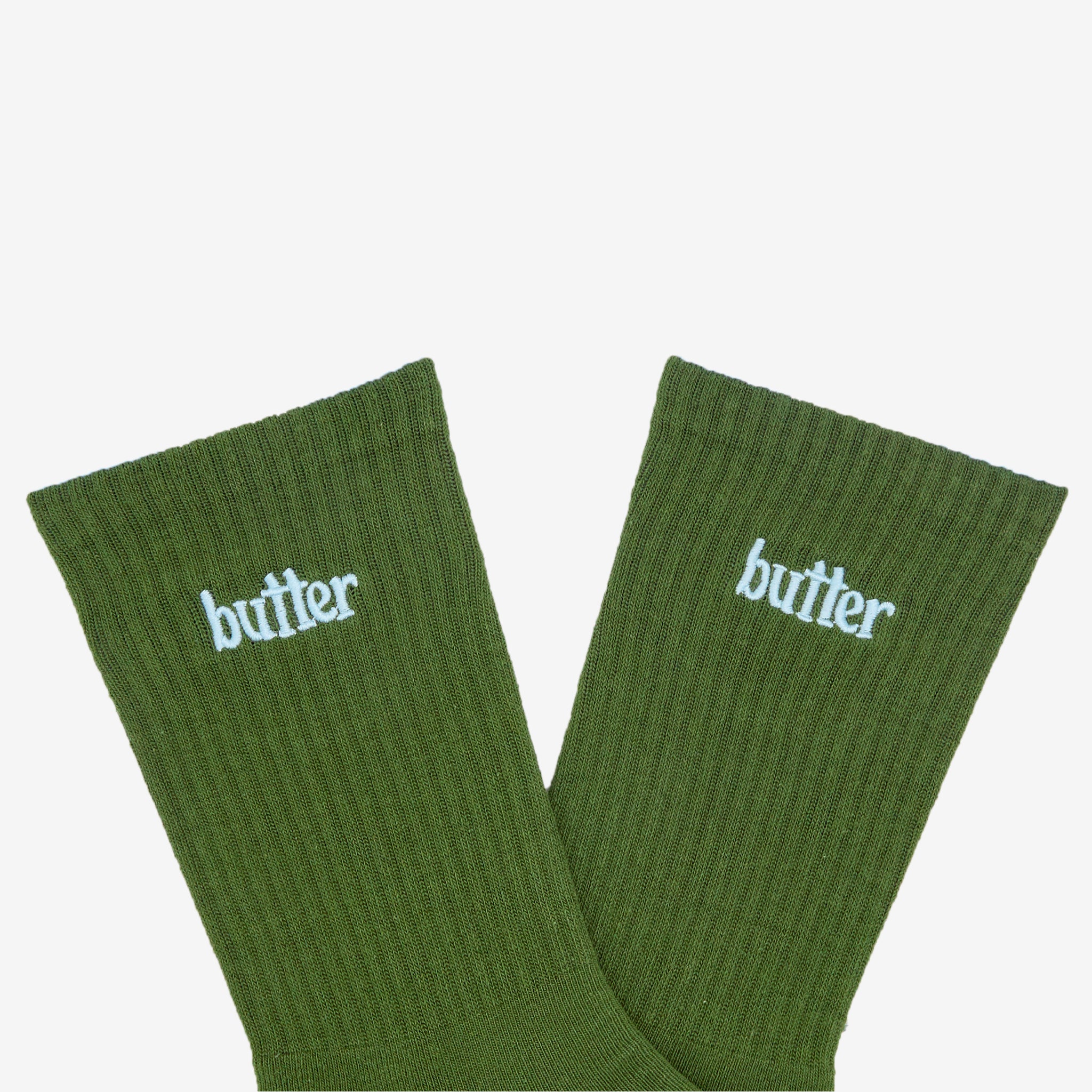 Army Green Basic Socks for Men & Women - Comfortable Cotton Casual Socks for Military, Outdoor & Everyday Wear