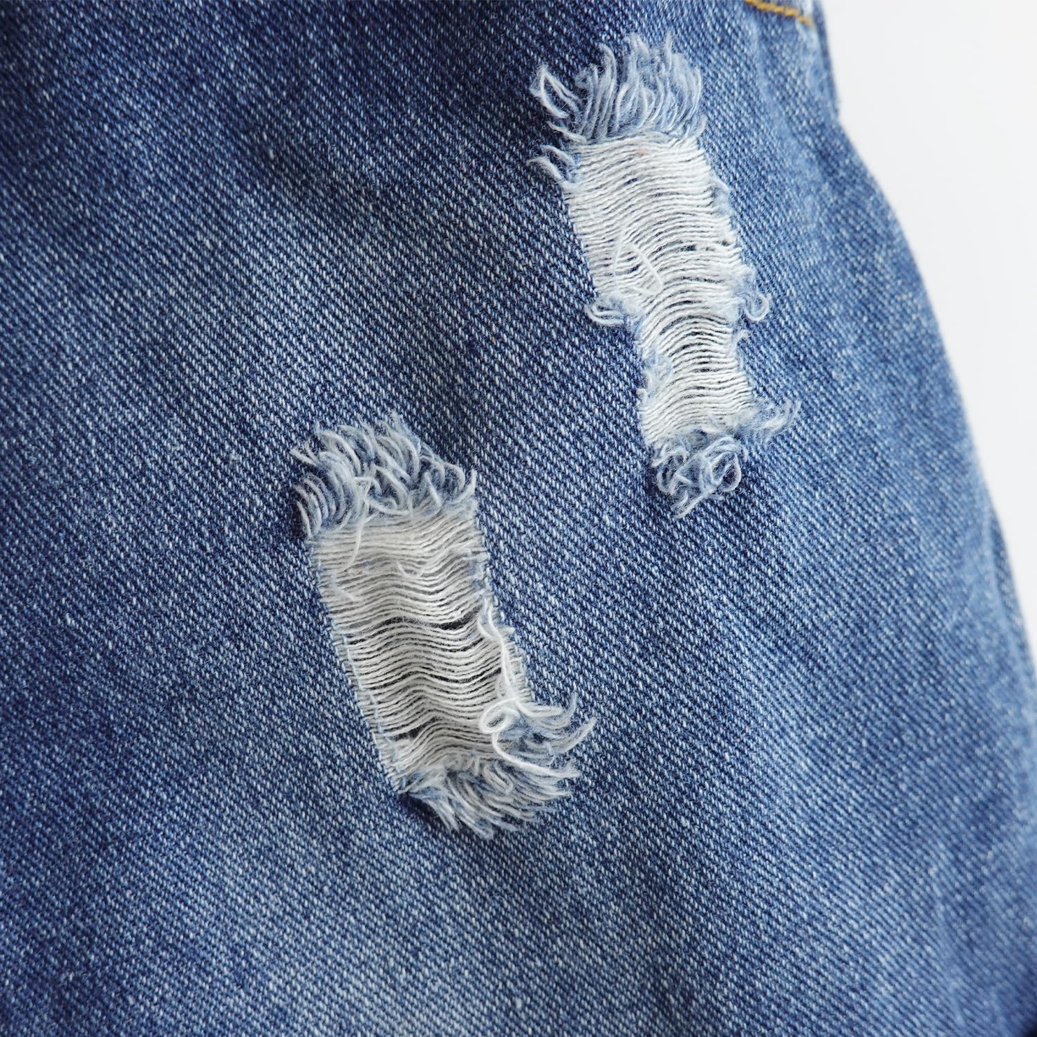 KIDSCOOL SPACE Denim Overalls for Girls & Boys - Stretch Waist Ripped Jean Shorts | Playground, Summer Outfits, Casual Wear