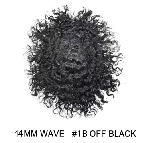 #1B Off Black-Afro Curl 14mm