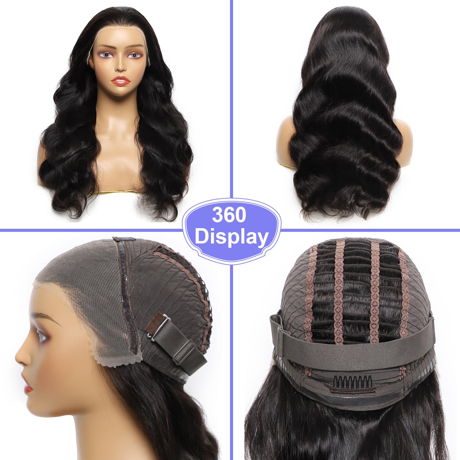 13x4 HD Lace Front Human Hair Wig - Glueless Wear & Go Wig for Beginners | Pre Plucked, Pre Cut 180% Density Body Wave | Natural Color 26 Inch Human Hair Wigs for Women | Perfect for Daily Wear, Parties & Special Occasions