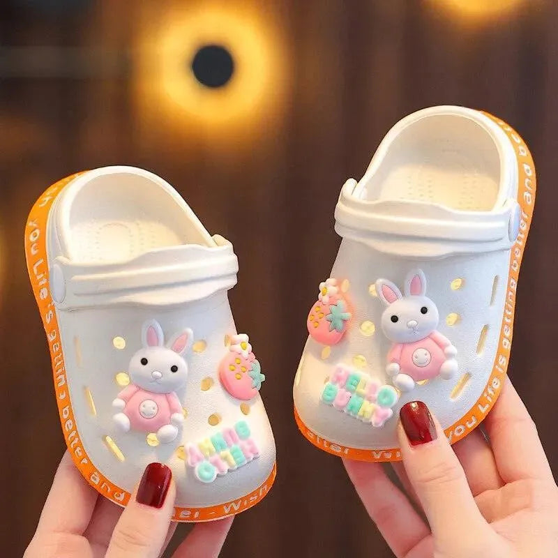Cute Bunny Summer Crocs Shoes for Women - Comfortable Slip-On Clogs with Bunny Design - Perfect for Beach, Pool, and Casual Wear
