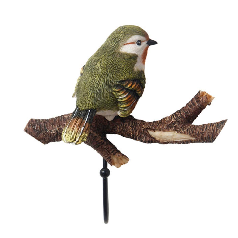 Stylish Bird-Shaped Wall Hook - Decorative Coat & Hat Hanger - Durable Resin Wall Mounted Hook for Entryway, Bedroom, or Bathroom Organization