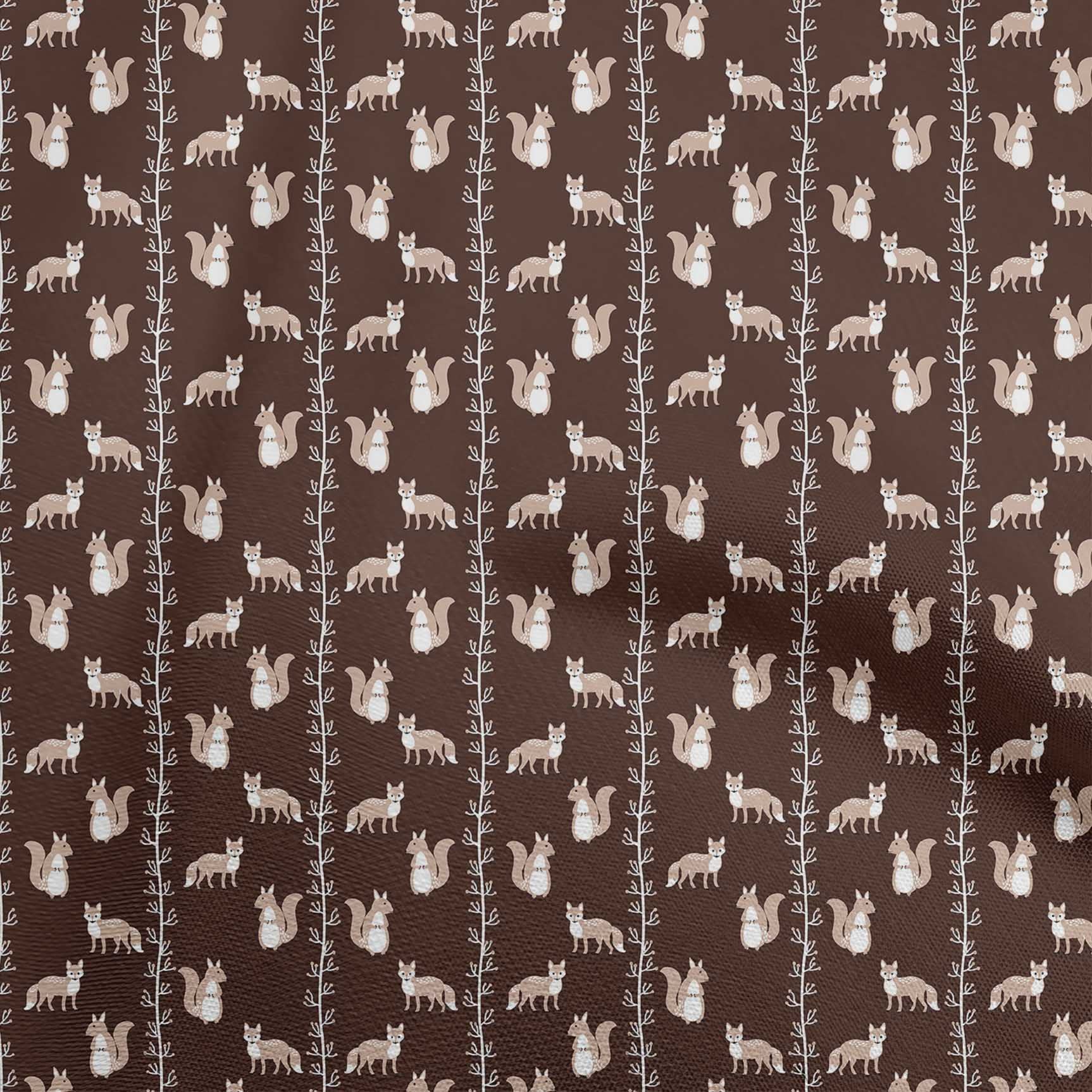 Premium Rayon Brown Animal Print Fabric by The Yard - 56 Inch Wide for DIY Clothing, Sewing & Craft Projects - Perfect for Dresses, Skirts, Home Decor & Quilting