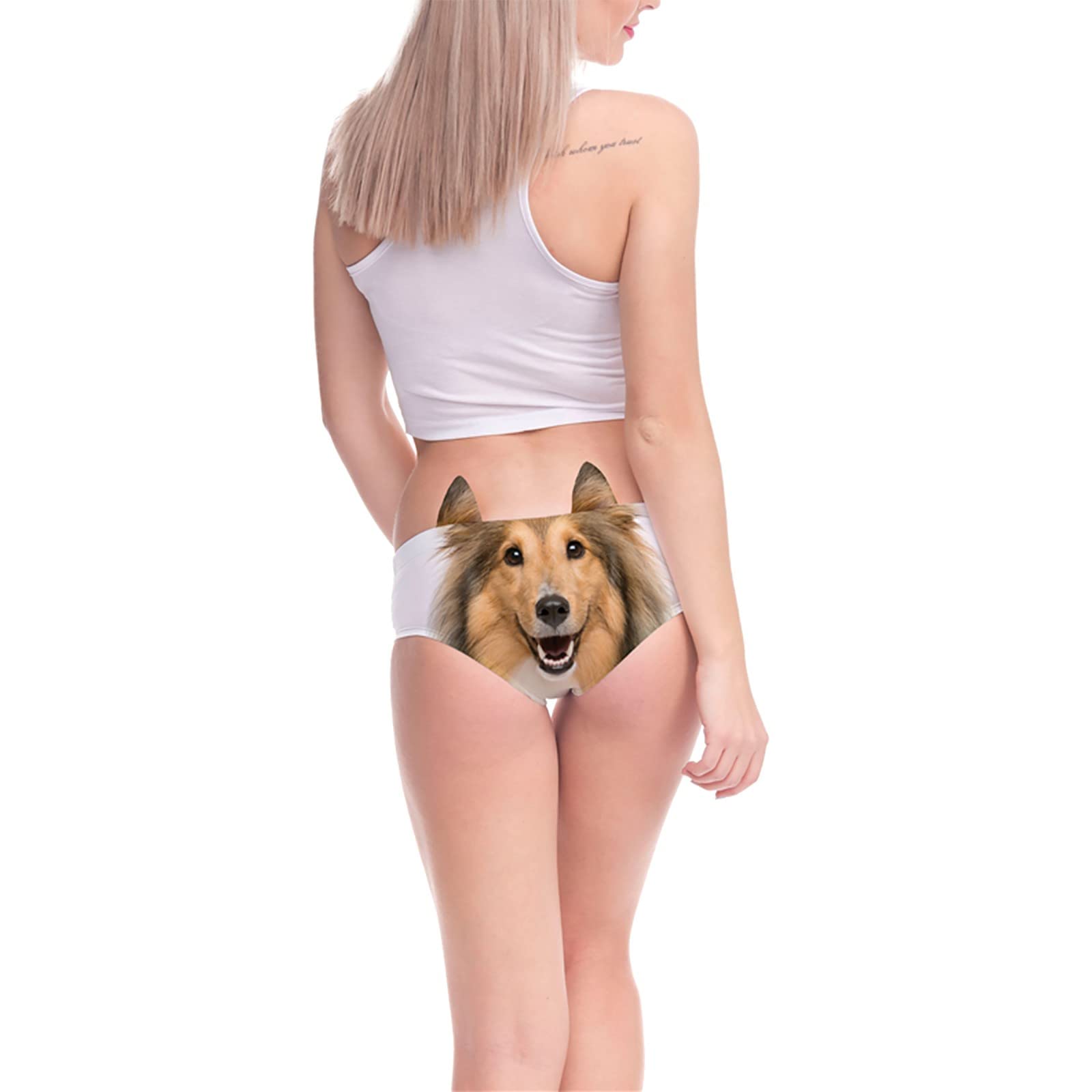 Funny Women's Lace Boy Shorts - Valentine's Gift for Her - Romantic & Comfortable Underwear