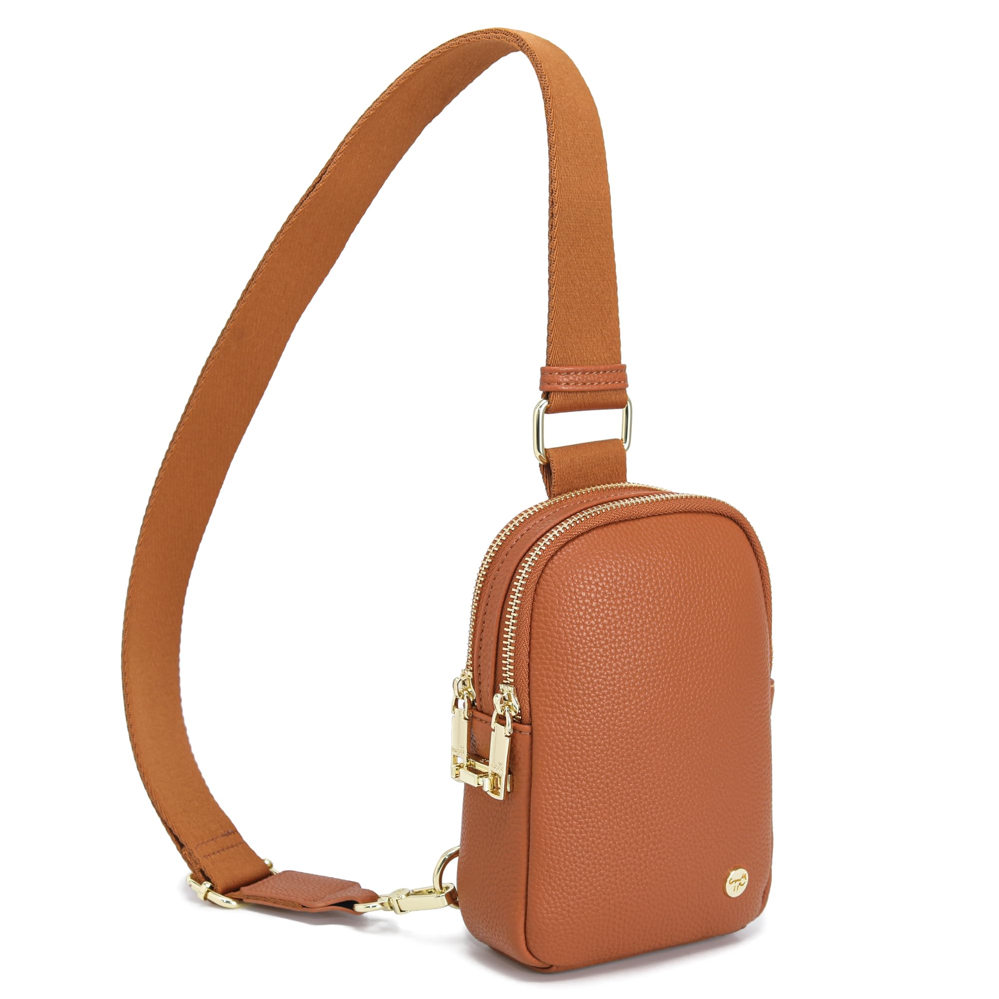 INICAT Genuine Leather Crossbody Bag for Women - Stylish Small Sling Bag & Fanny Pack - Perfect for Travel, Shopping, and Daily Use