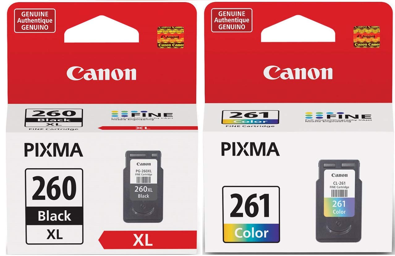 Canon PG-260 XL Black Ink Cartridge & CL-261 Color Ink Cartridge Combo Pack - High Yield Replacement for Canon Printers - Perfect for Home Office, School Projects, and Small Business Printing Needs