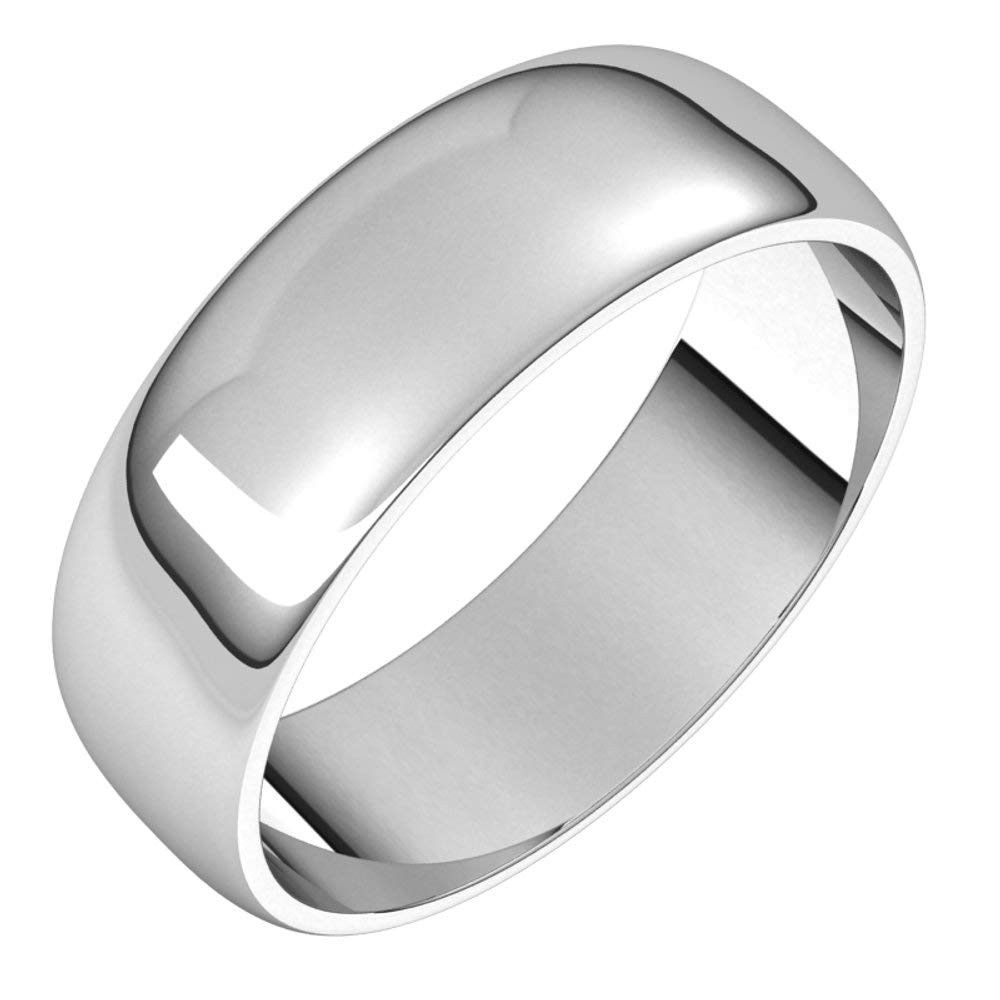 Sterling Silver 6mm Wedding Band Ring - Size 11 for Bridal & Anniversary