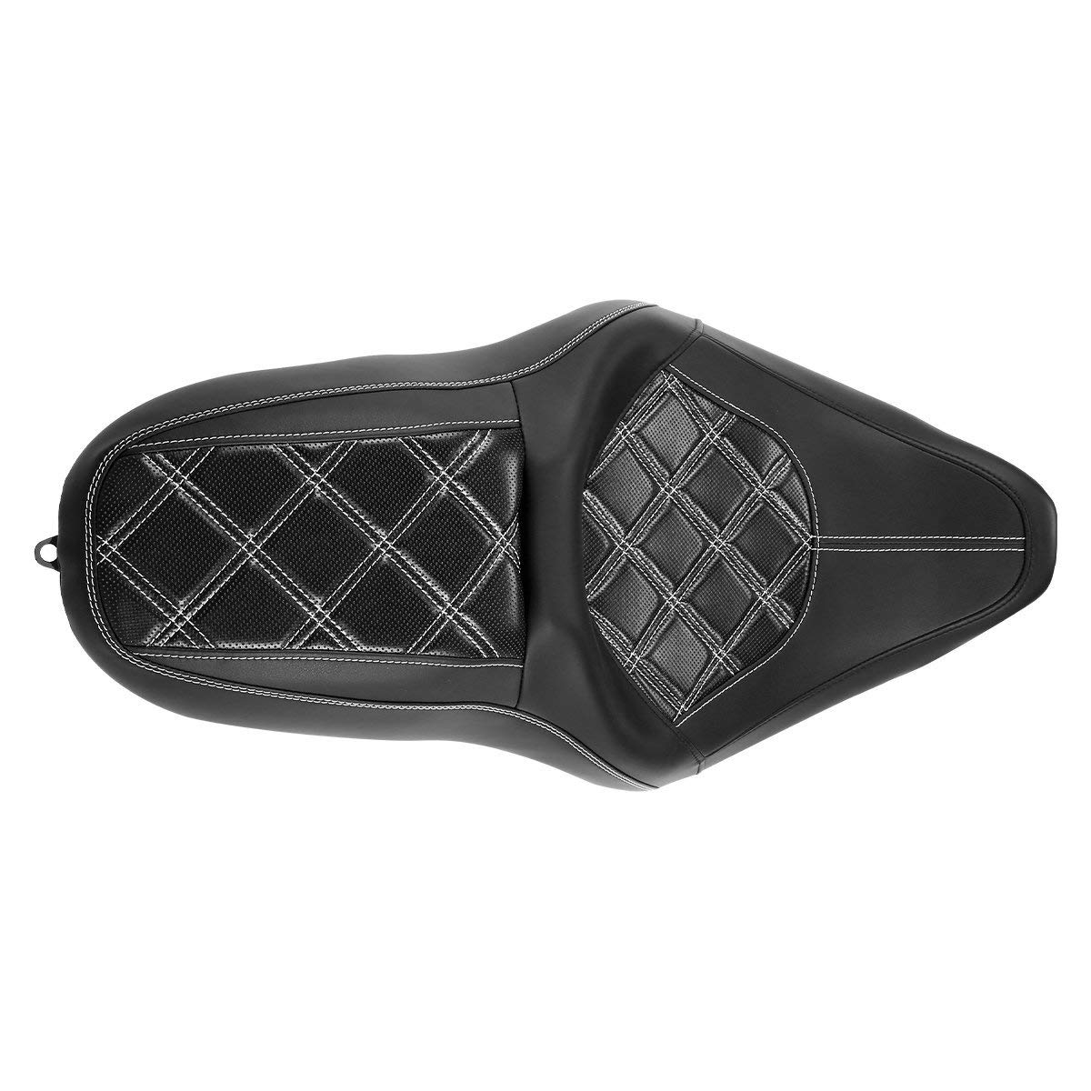 Premium One-Piece Passenger Seat for Harley Davidson Touring & Tri Glide Models 2009-2023 - Compatible with Road King, Street Glide, Road Glide & Electra Glide - Comfortable Backrest for Long Rides & Road Trips